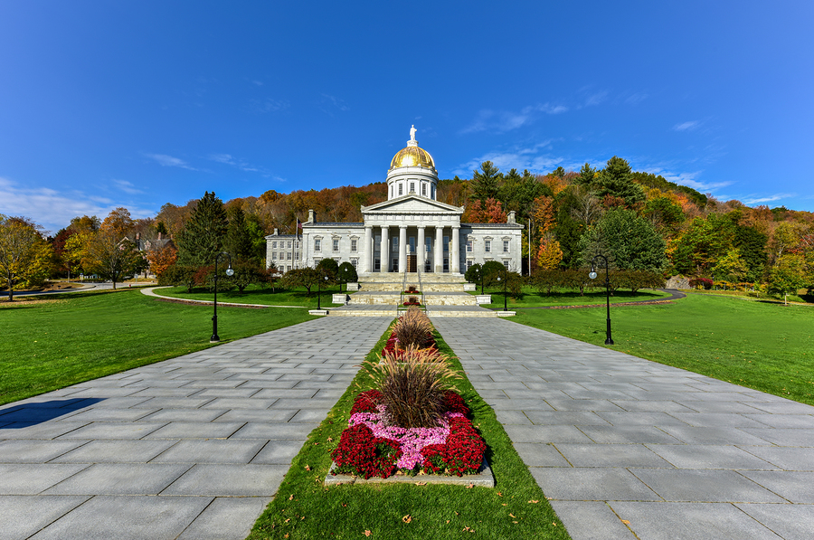 State Capitol, Montpelier, Vermont, from distance