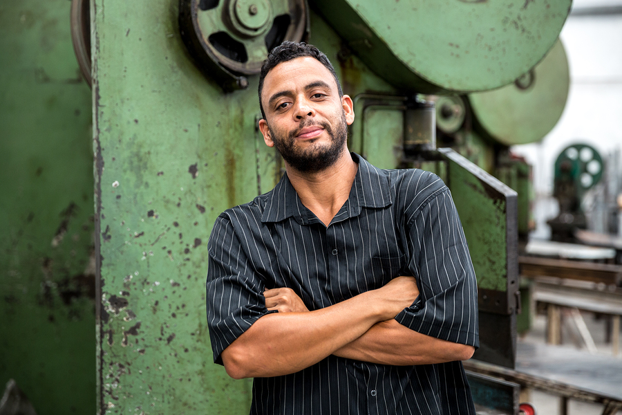 Young Brazilian worker