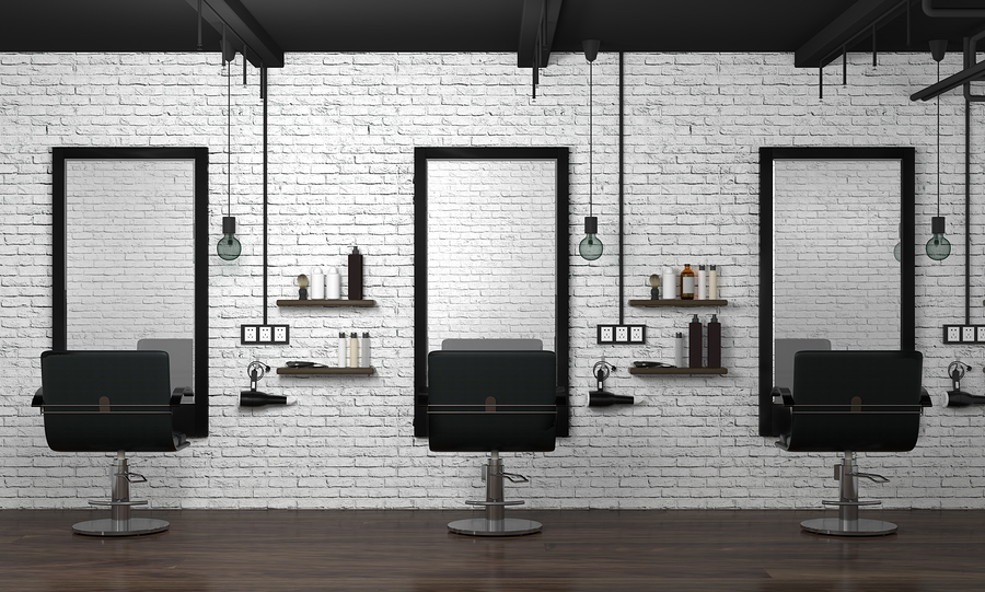 Empty hair salon