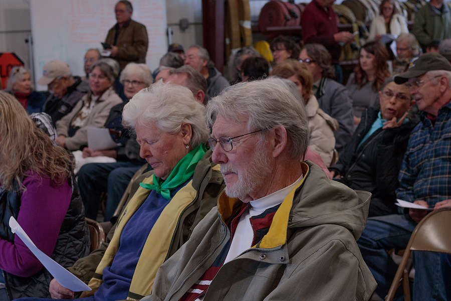 Mostly older residents attend public meeting