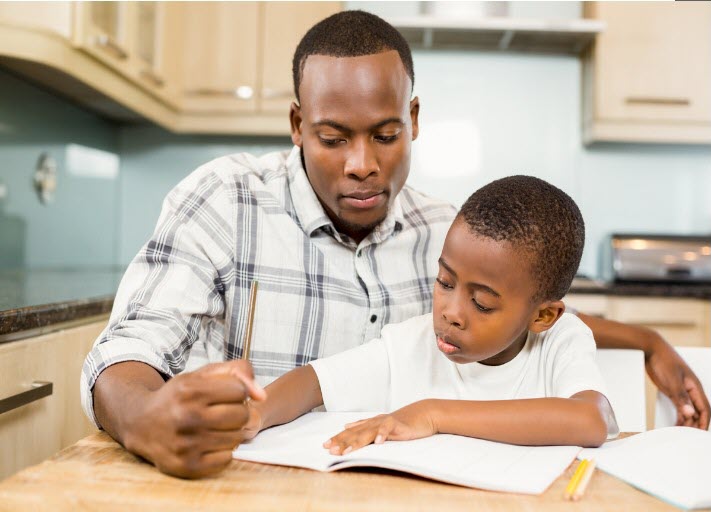 Stock photo of man and boy child for New Hires Quality Index