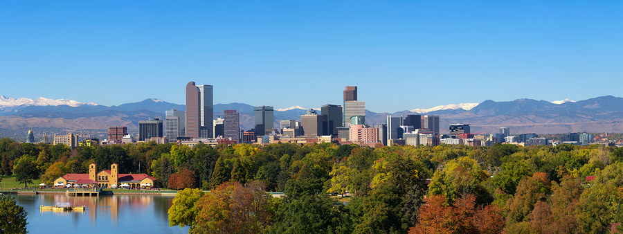 Denver skyline panorama