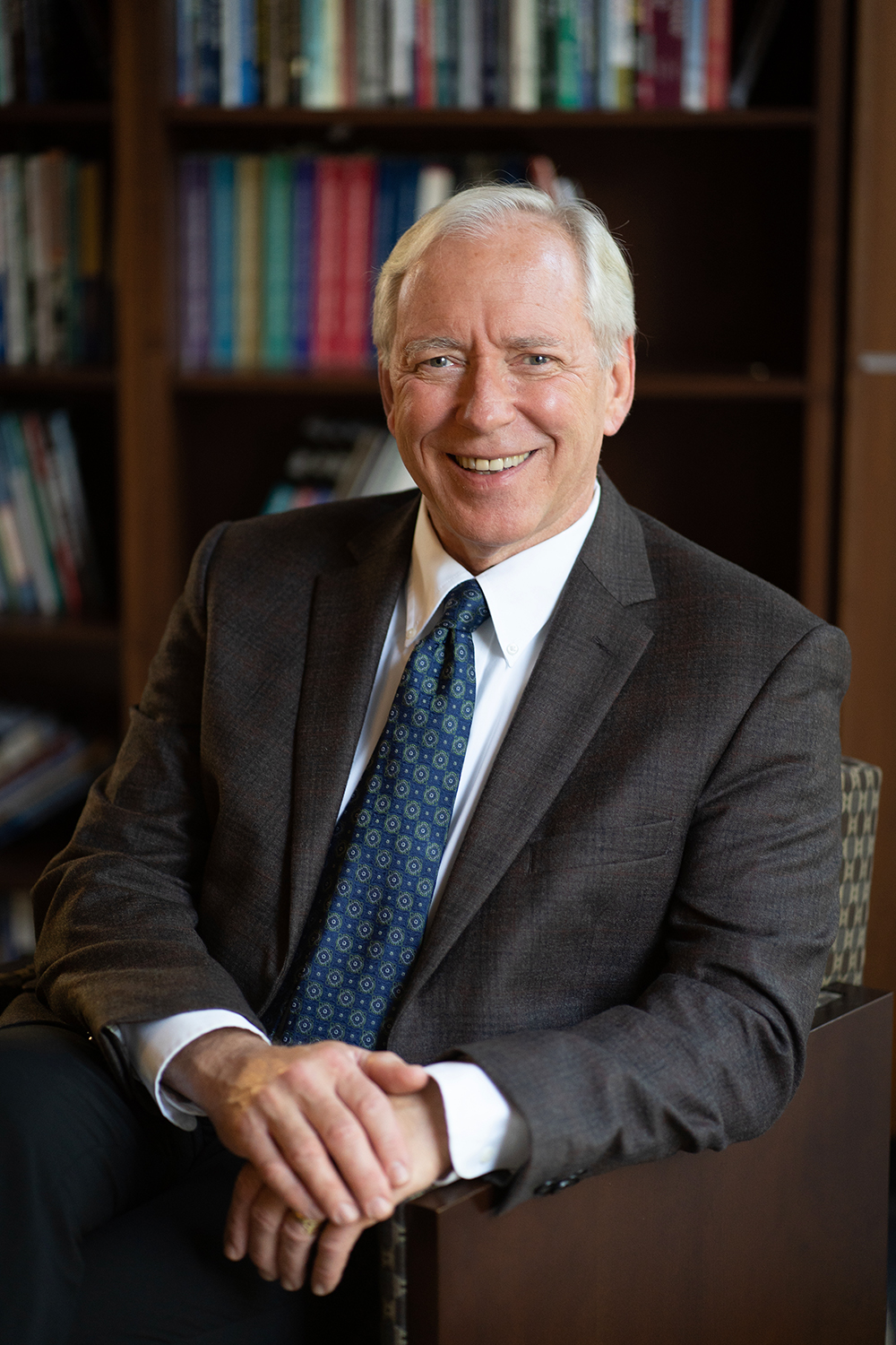 Michael Horrigan seated in office