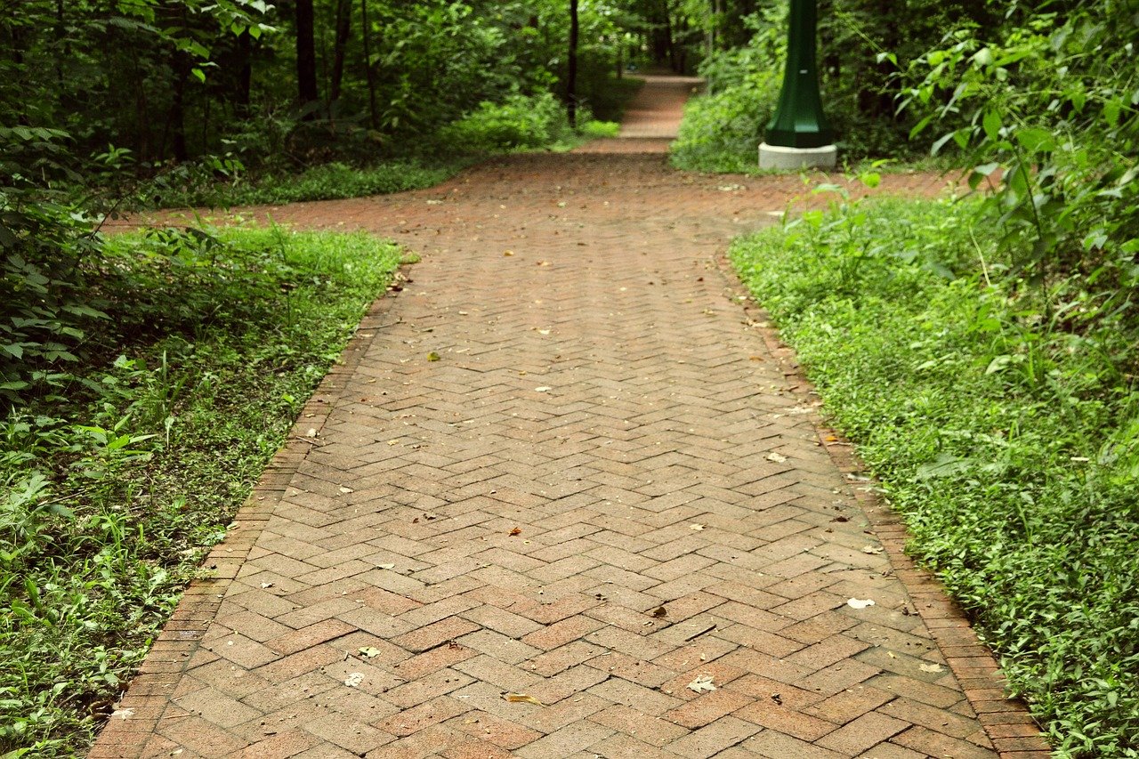 Brick path at college