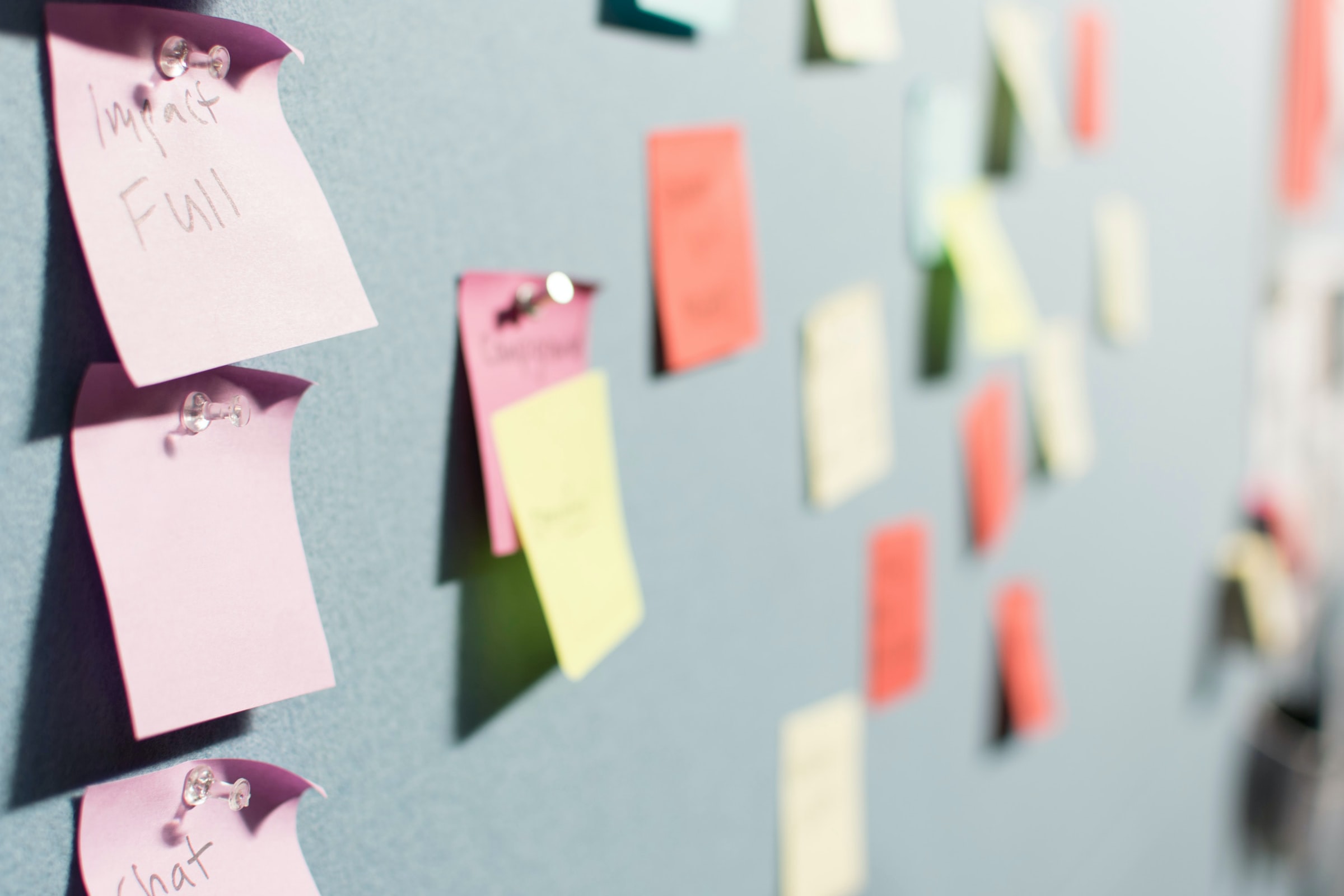 post-it wall, illustration of collaborative exercise at convening