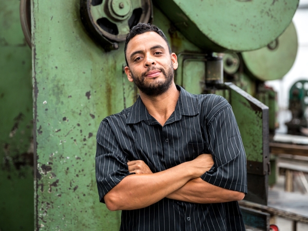 Young Brazilian worker