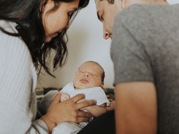 new born and parents