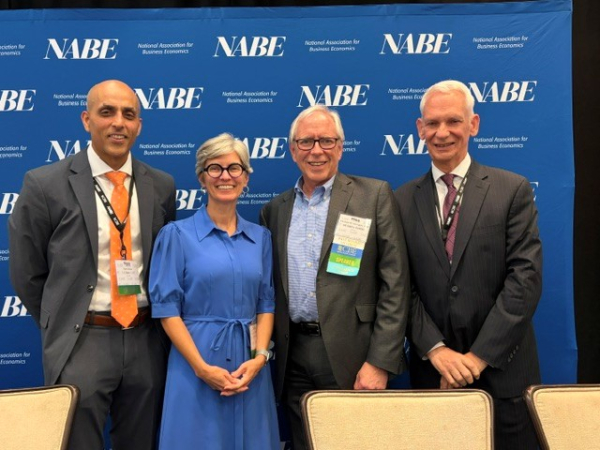 L to R, Vipen Arora (BEA), Deidre Bishop (Census), MH, Bill Wiatrowski (BLS