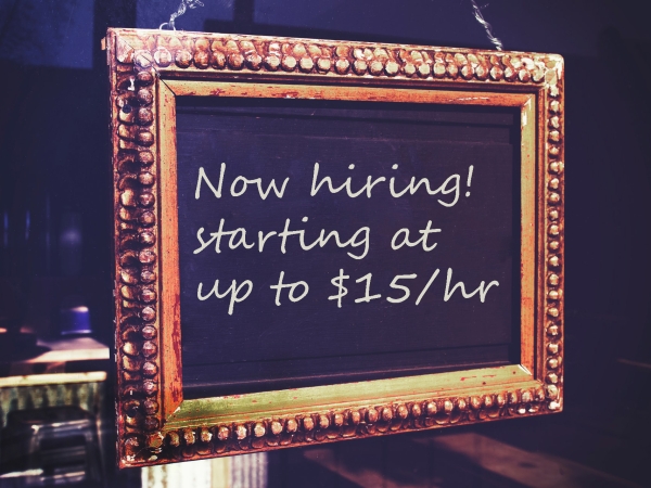 Sign board help wanted