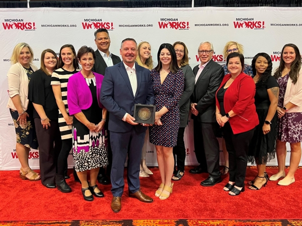 Ben Damerow receives Champion of Workforce Development award