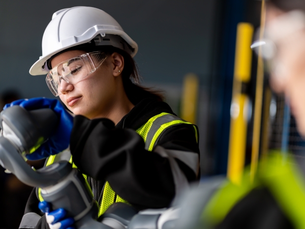 female industrial engineer