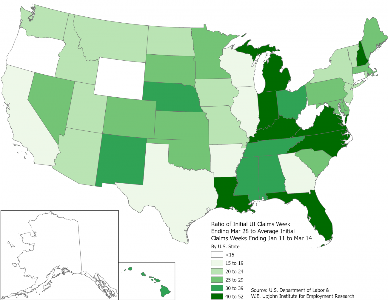 Initial jobless claims increase to highest-ever levels nationally and ...